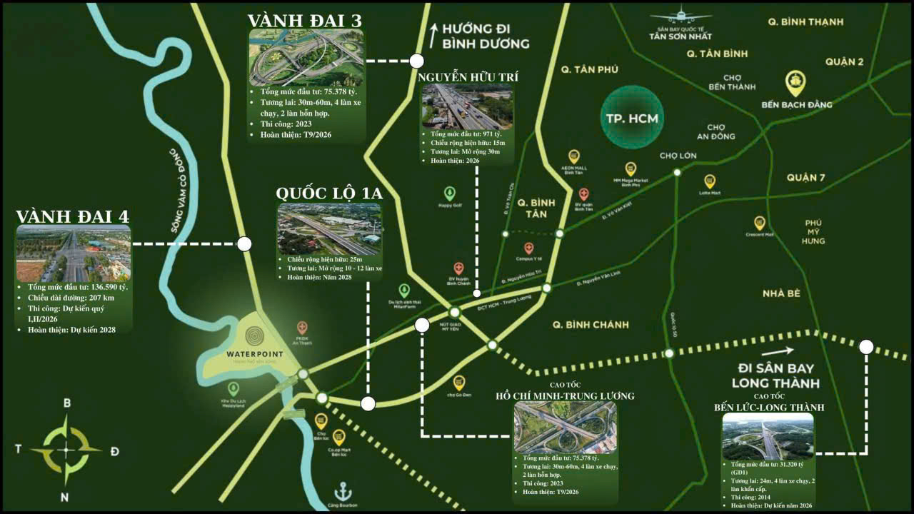 Bản Đồ Quy Hoạch Giao Thông Khu Vực Waterpoint 1 ban do quy hoach giao thong waterpoint