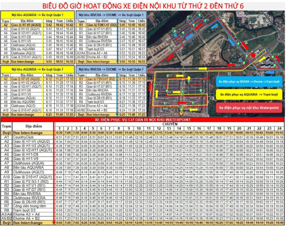 Xe điện nội khu Waterpoint 1 bieu do hoat dong xe dien waterpoint t26