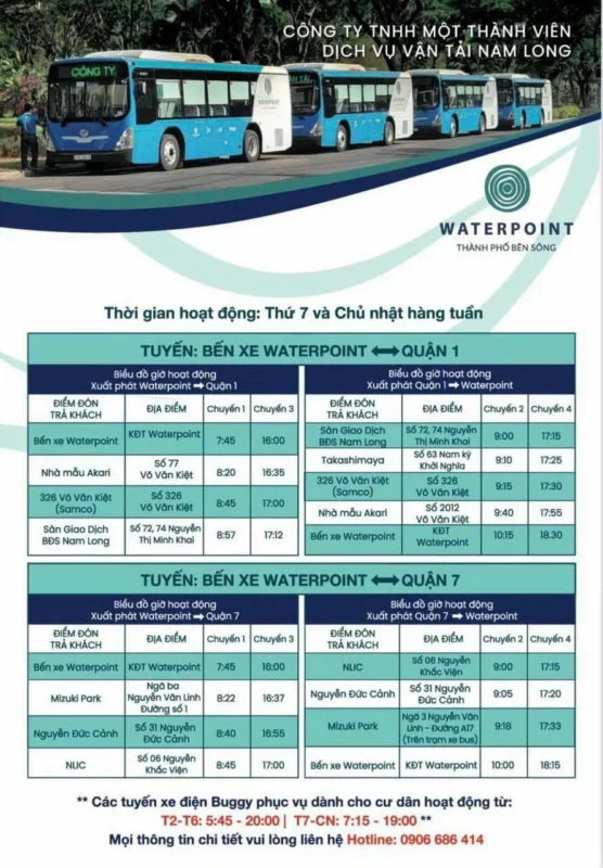 Lịch xe bus Waterpoint Long An 2 lich xe bus waterpoint long an 02